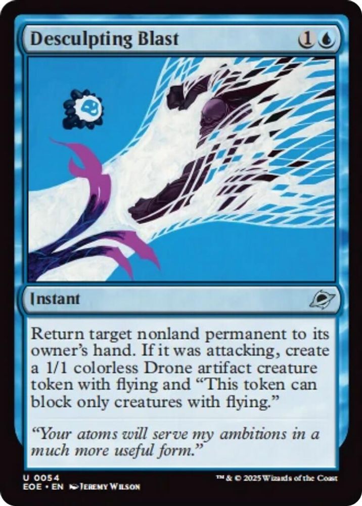 2025 Magic: The Gathering: Edge of Eternities (EOE) - Desculpting Blast (#54, Uncommon)