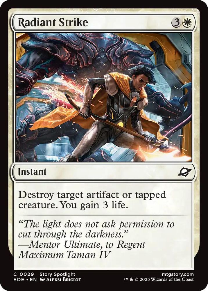 2025 Magic: The Gathering: Edge of Eternities (EOE) - Radiant Strike (#29, Common) (, Near Mint)