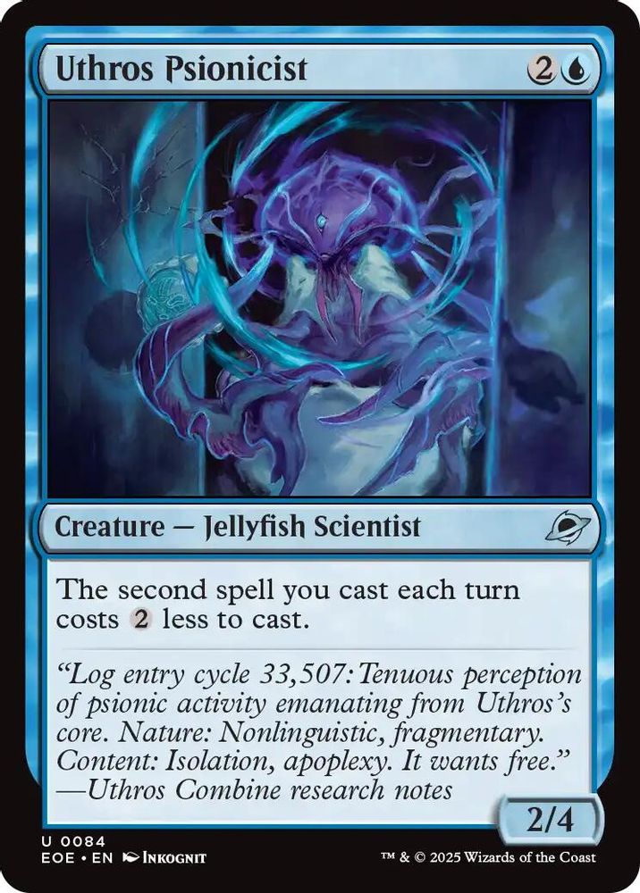 2025 Magic: The Gathering: Edge of Eternities (EOE) - Uthros Psionicist (#84, Uncommon) (, Near Mint)
