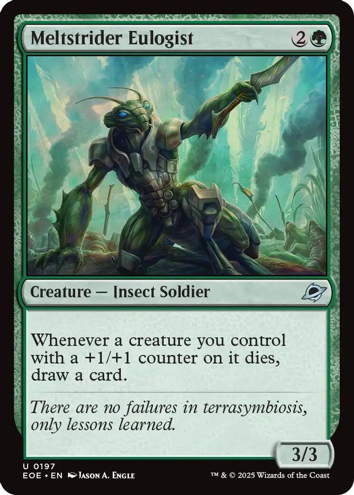 2025 Magic: The Gathering: Edge of Eternities (EOE) - Meltstrider Eulogist (#197, Uncommon)