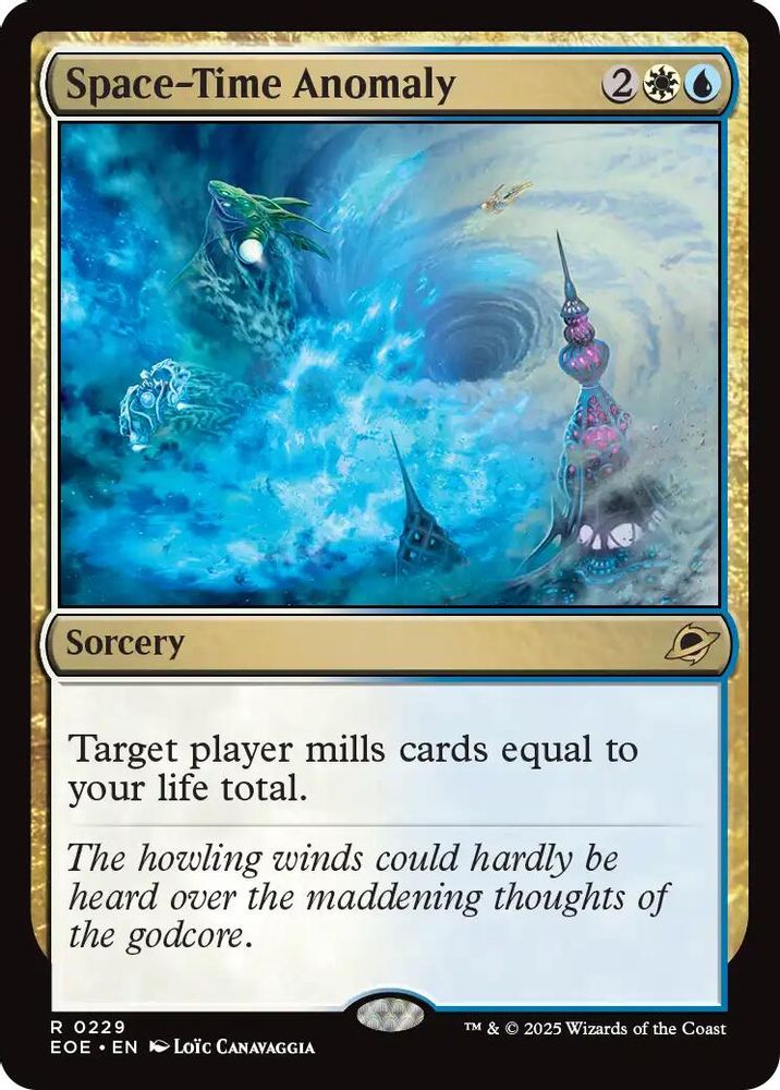 2025 Magic: The Gathering: Edge of Eternities (EOE) - Space Time Anomaly (#229, Rare) (, Near Mint)