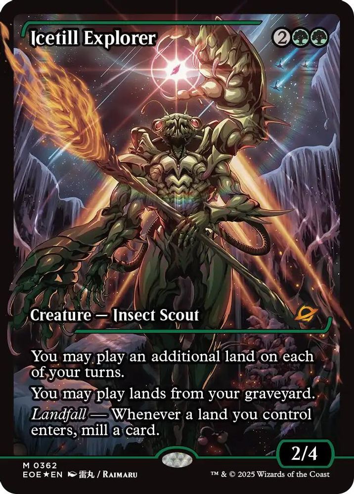 2025 Magic: The Gathering: Edge of Eternities (EOE) Japanese - Icetill Explorer Showcase (#362, Mythic Rare) (Foil, Near Mint)