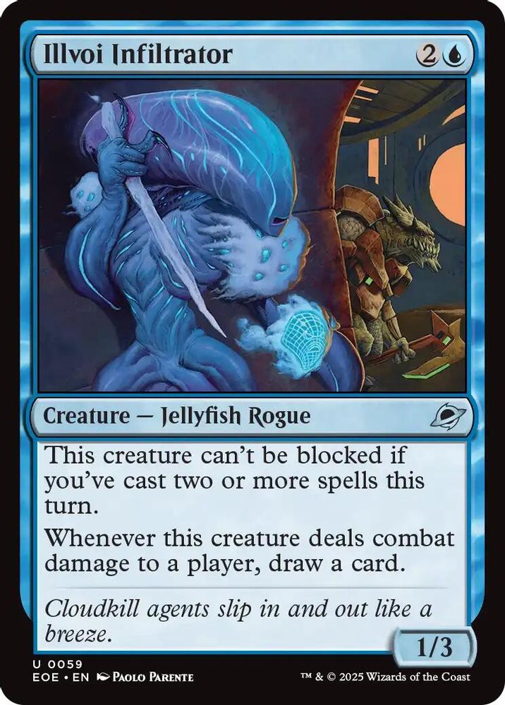 2025 Magic: The Gathering: Edge of Eternities (EOE) - Illvoi Infiltrator (#59, Uncommon)