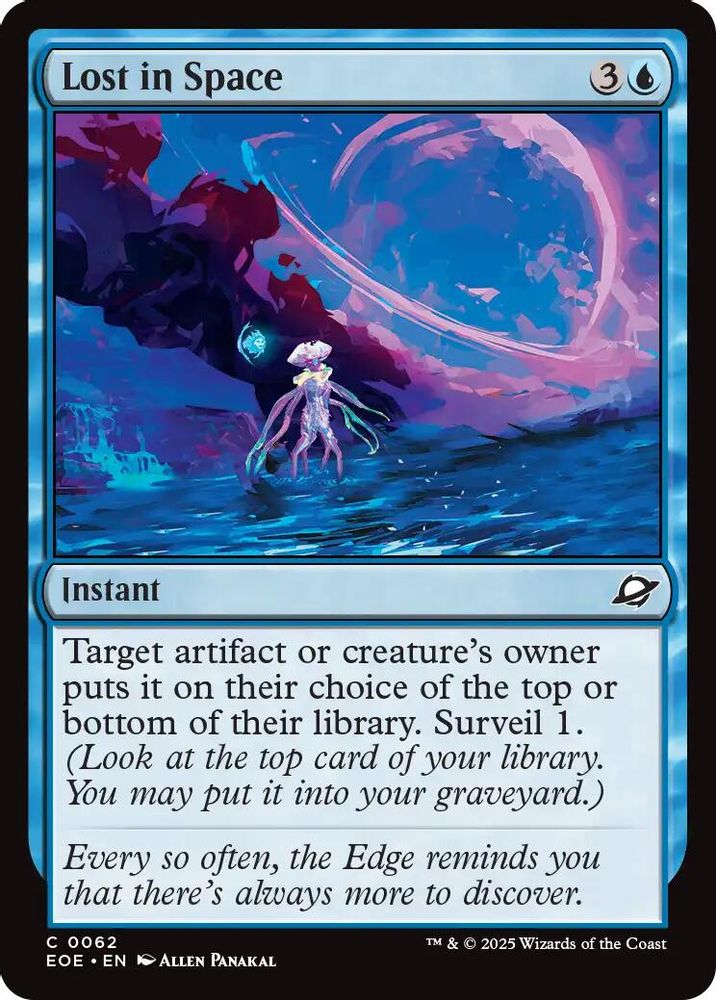 2025 Magic: The Gathering: Edge of Eternities (EOE) - Lost In Space (#62, Common)