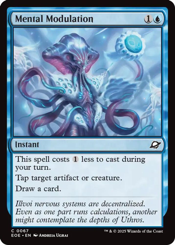 2025 Magic: The Gathering: Edge of Eternities (EOE) - Mental Modulation (#67, Common)
