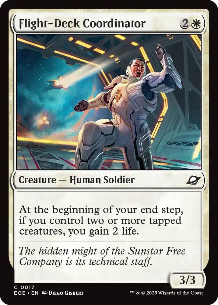 2025 Magic: The Gathering: Edge of Eternities (EOE) - Flight Deck Coordinator (#17, Common)