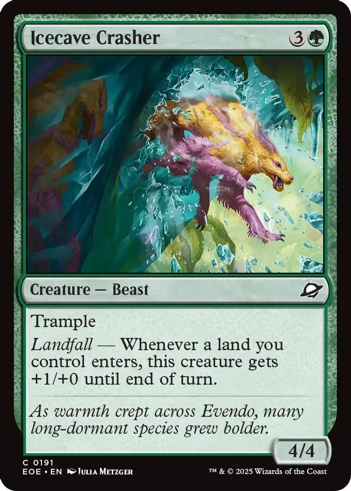 2025 Magic: The Gathering: Edge of Eternities (EOE) - Icecave Crasher (#191, Common)