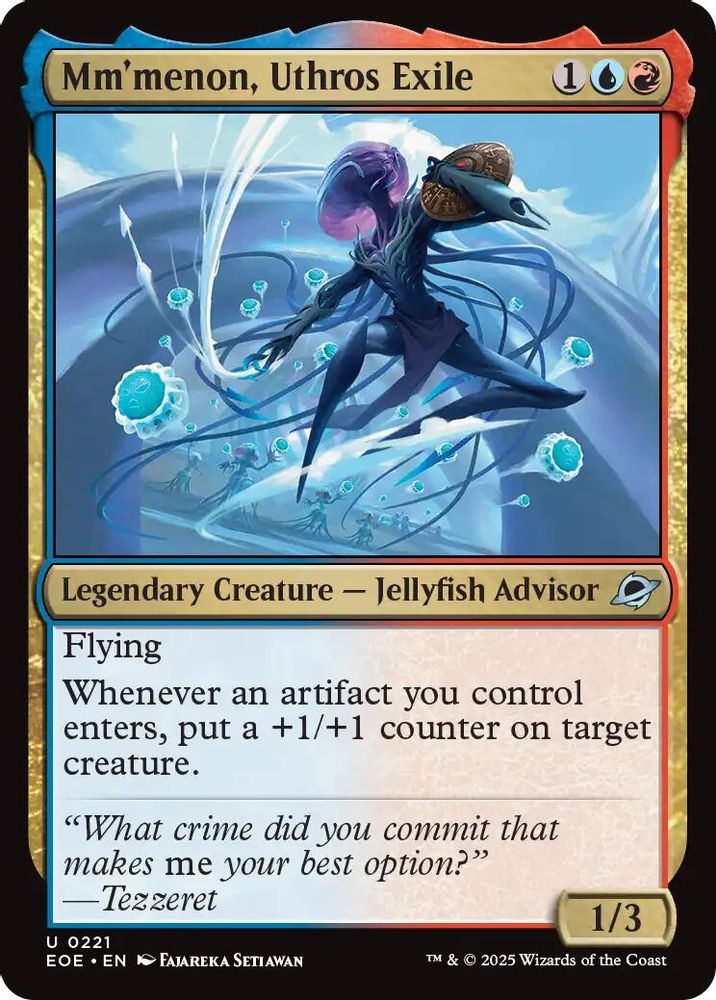 2025 Magic: The Gathering: Edge of Eternities (EOE) - Mmmenon Uthros Exile (#221, Uncommon) (, Near Mint)