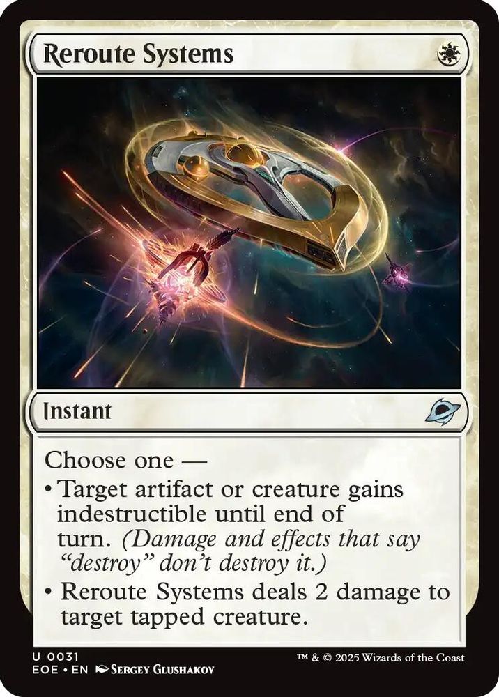 2025 Magic: The Gathering: Edge of Eternities (EOE) - Reroute Systems (#31, Uncommon)