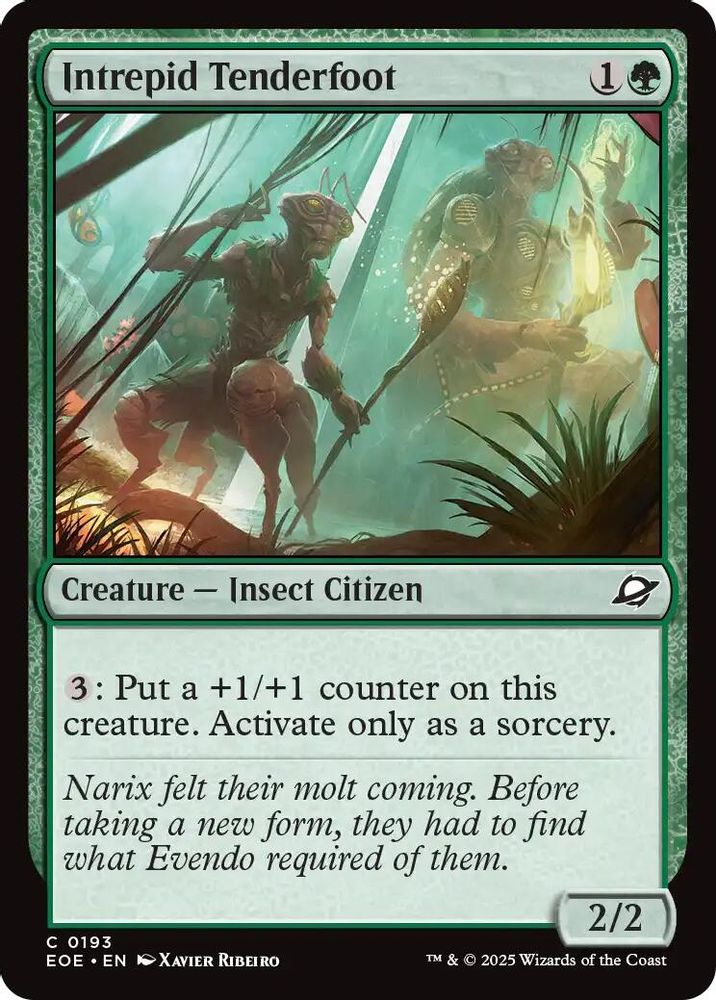 2025 Magic: The Gathering: Edge of Eternities (EOE) - Intrepid Tenderfoot (#193, Common)