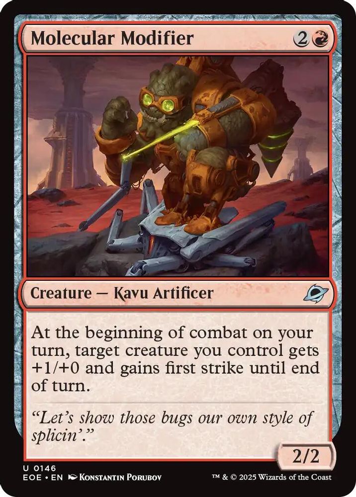 2025 Magic: The Gathering: Edge of Eternities (EOE) - Molecular Modifier (#146, Uncommon) (, Near Mint)