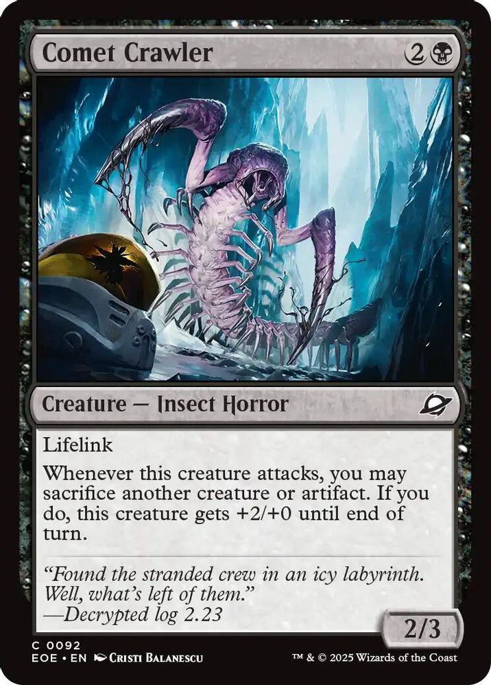 2025 Magic: The Gathering: Edge of Eternities (EOE) - Comet Crawler (#92, Common) (, Near Mint)