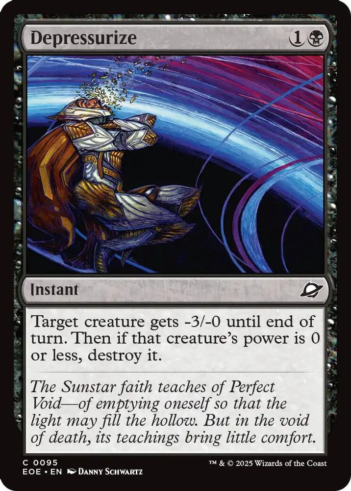 2025 Magic: The Gathering: Edge of Eternities (EOE) - Depressurize (#95, Common) (, Near Mint)