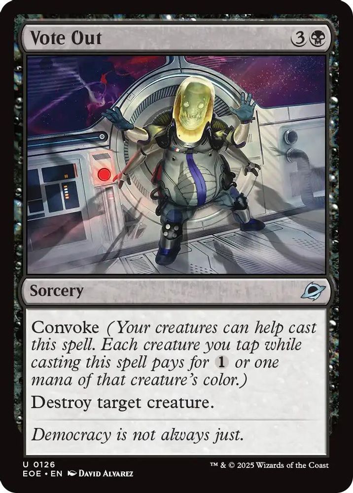 2025 Magic: The Gathering: Edge of Eternities (EOE) - Vote Out (#126, Uncommon)