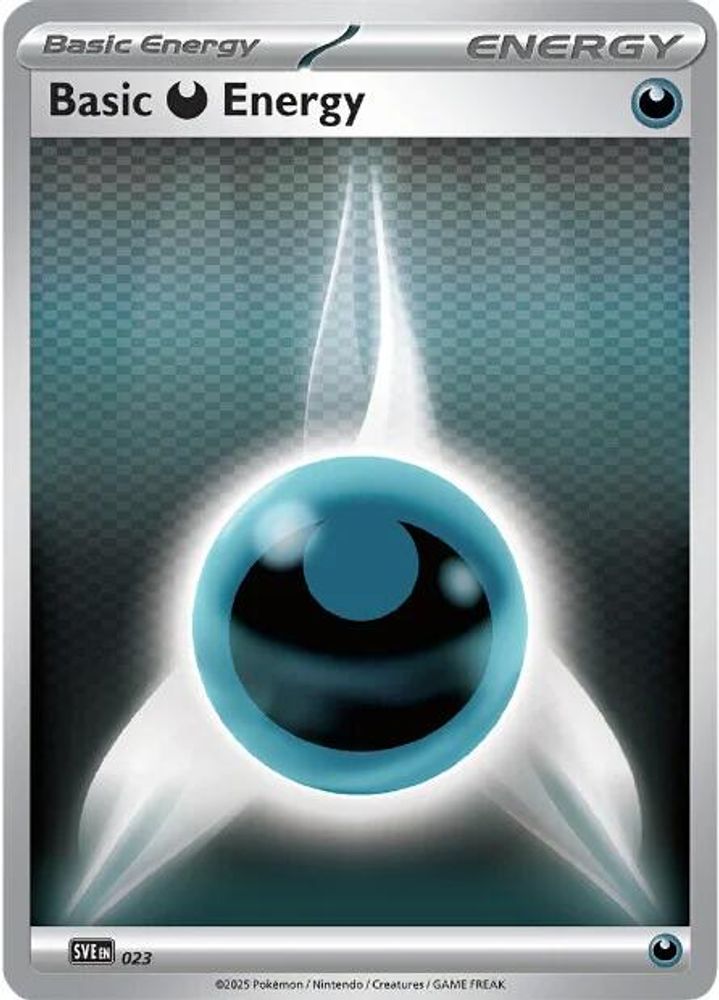 2023 Pokemon: SVE: Scarlet & Violet Energies (SVE) - Basic Darkness Energy 023 (#023, Common) (Reverse Holofoil, Near Mint)