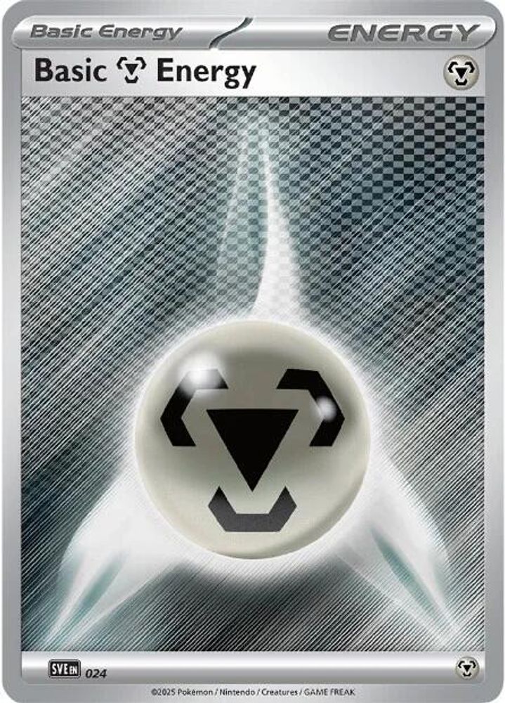 2023 Pokemon: SVE: Scarlet & Violet Energies (SVE) - Basic Metal Energy 024 (#024, Common) (Reverse Holofoil, Near Mint)