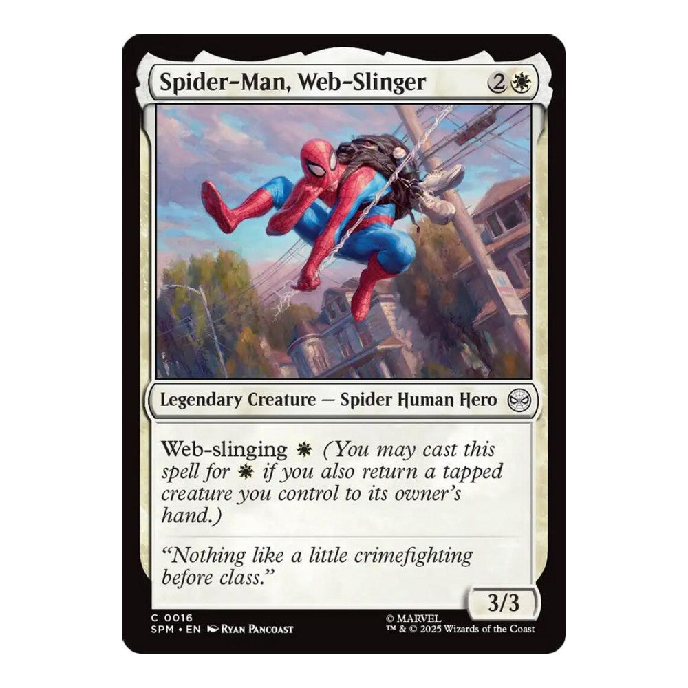 2025 Magic: The Gathering: Marvel's Spider-Man (SPM) - Spider-Man, Web-Slinger (#16, Common) (, Near Mint)