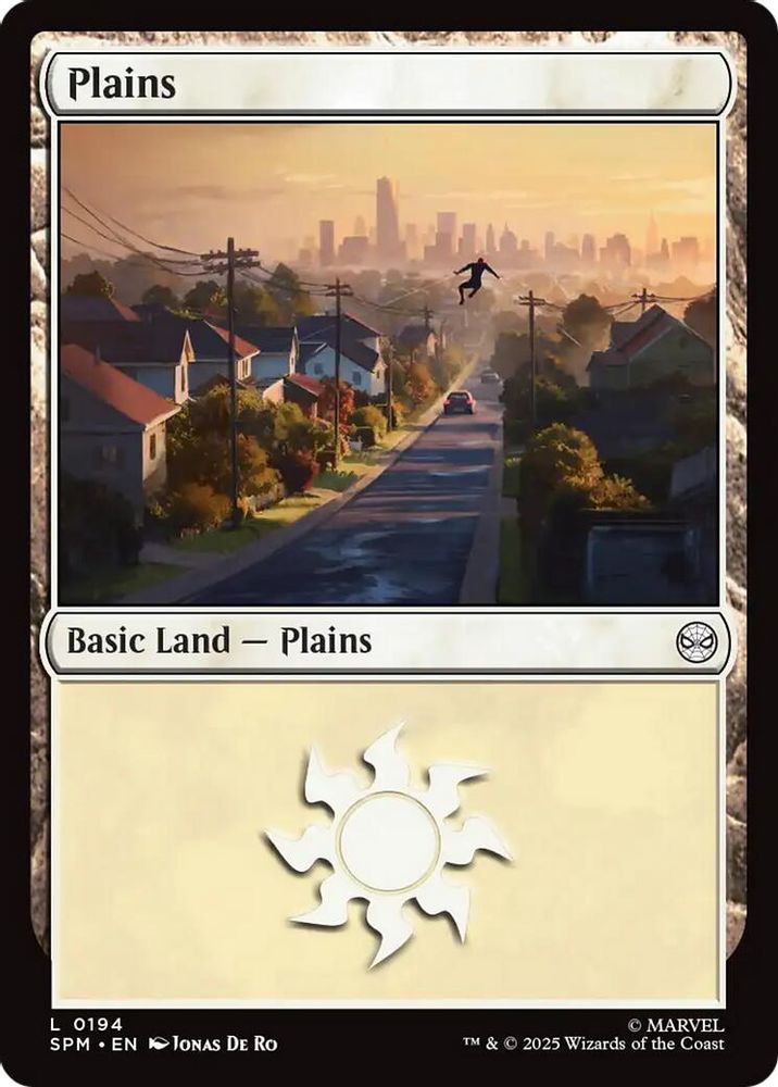 2025 Magic: The Gathering: Marvel's Spider-Man (SPM) - Plains (0194) (#194, Land)