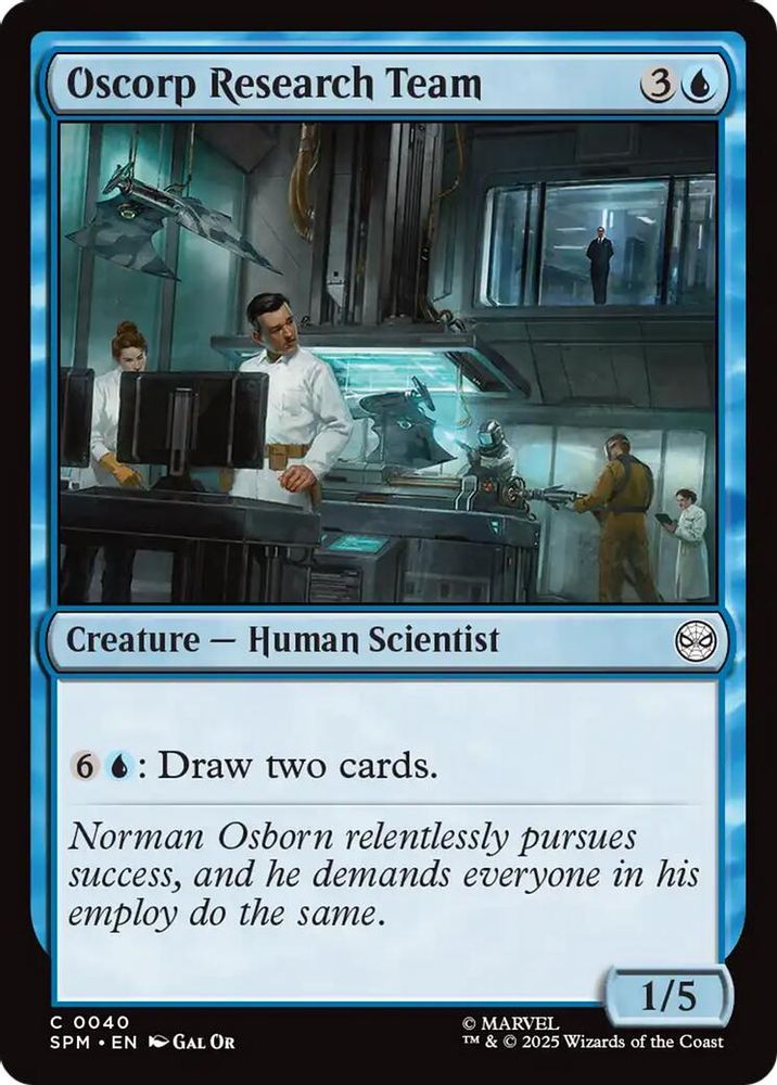 2025 Magic: The Gathering: Marvel's Spider-Man (SPM) - Oscorp Research Team (#40, Common) (, Near Mint)