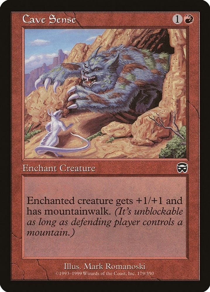 1999 Magic: The Gathering: Mercadian Masques (MMQ) - Cave Sense (#179, Common) (, Near Mint)