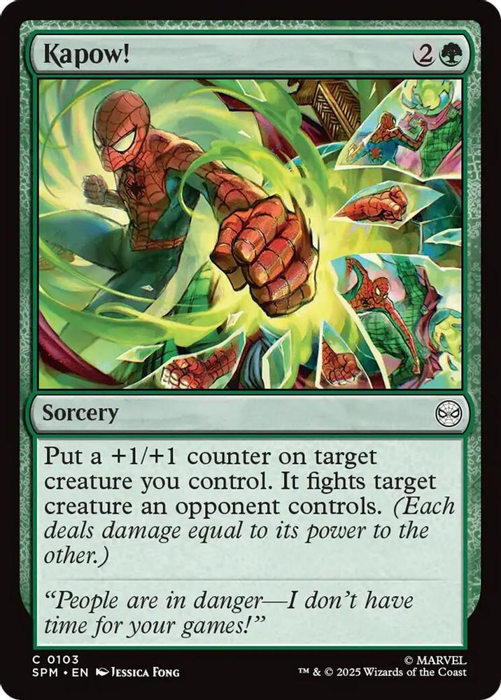 2025 Magic: The Gathering: Marvel's Spider-Man (SPM) - Kapow! (#103, Common) (, Near Mint)