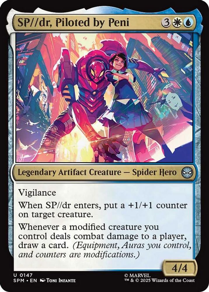 2025 Magic: The Gathering: Marvel's Spider-Man (SPM) - SP//dr, Piloted by Peni (#147, Uncommon) (, Near Mint)