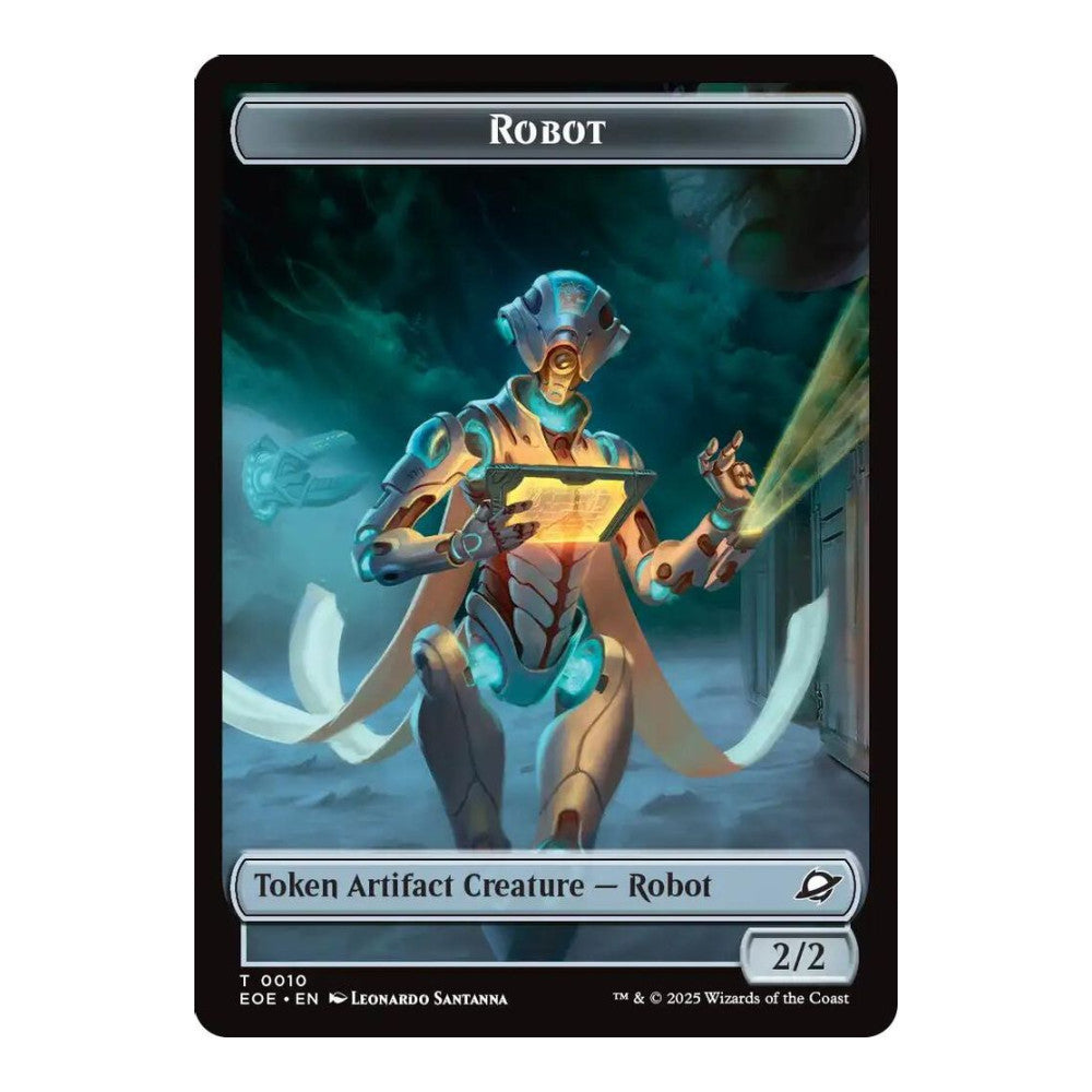 2025 Magic: The Gathering: Edge of Eternities (EOE) - Robot // Sliver Double-Sided Token (#10 // 1, Token) (, Near Mint)
