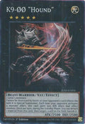 2025 YuGiOh: Justice Hunters (JUSH) - K9 00 Hound Super Rare (#JUSH-EN036, Super Rare) (1st Edition, Near Mint)