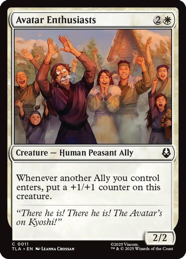 2025 Magic: The Gathering: Avatar: The Last Airbender (TLA) - Avatar Enthusiasts (#11, Common)