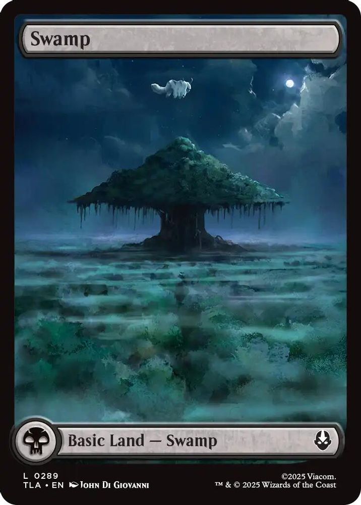 2025 Magic: The Gathering: Avatar: The Last Airbender (TLA) - Swamp 0289 (#289, Land) (, Near Mint)