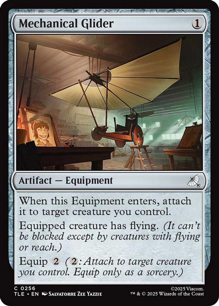 2025 Magic: The Gathering: Avatar: The Last Airbender: Eternal-Legal (TLE) - Mechanical Glider (#256, Common) (, Near Mint)