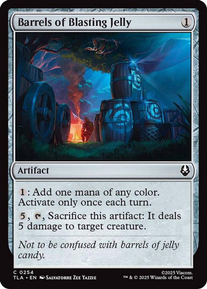 2025 Magic: The Gathering: Avatar: The Last Airbender (TLA) - Barrels of Blasting Jelly (#254, Common) (, Near Mint)