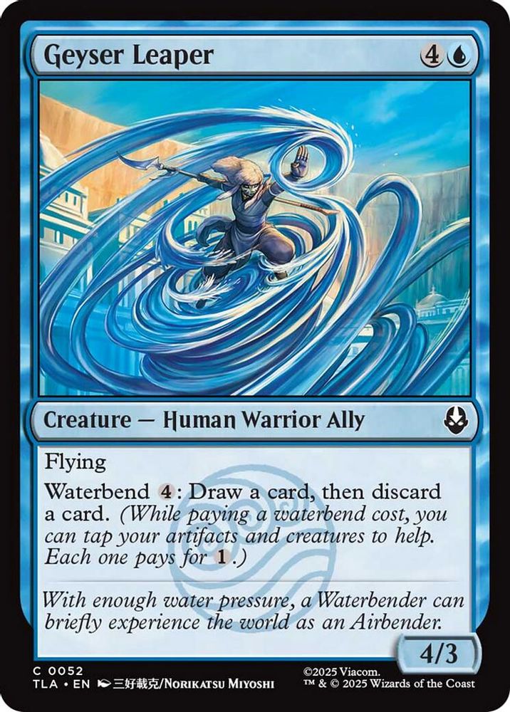 2025 Magic: The Gathering: Avatar: The Last Airbender (TLA) - Geyser Leaper (#52, Common)
