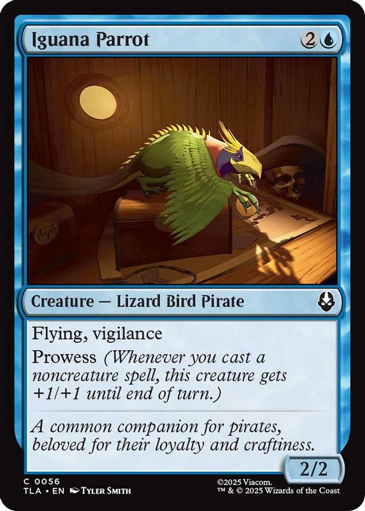 2025 Magic: The Gathering: Avatar: The Last Airbender (TLA) - Iguana Parrot (#56, Common)