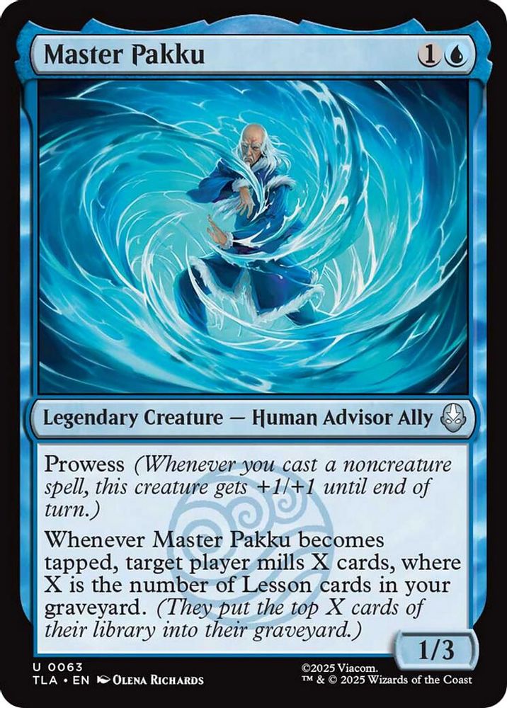 2025 Magic: The Gathering: Avatar: The Last Airbender (TLA) - Master Pakku (#63, Uncommon)
