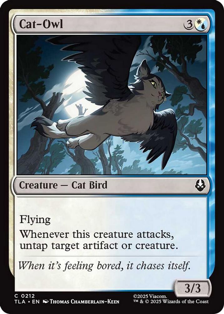 2025 Magic: The Gathering: Avatar: The Last Airbender (TLA) - Cat Owl (#212, Common) (, Near Mint)