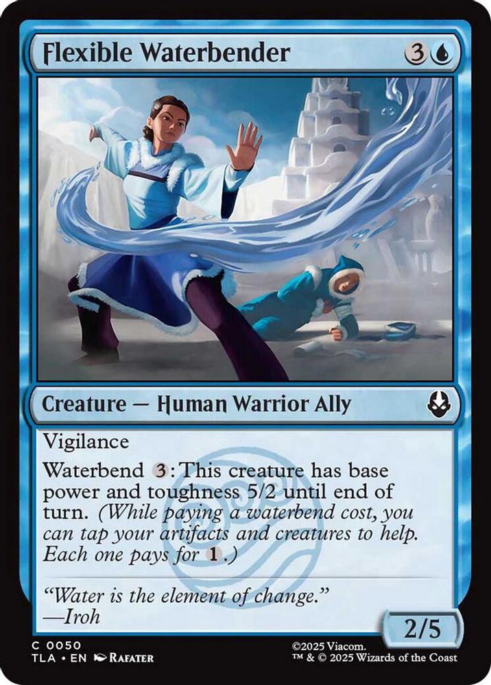 2025 Magic: The Gathering: Avatar: The Last Airbender (TLA) - Flexible Waterbender (#50, Common) (, Near Mint)