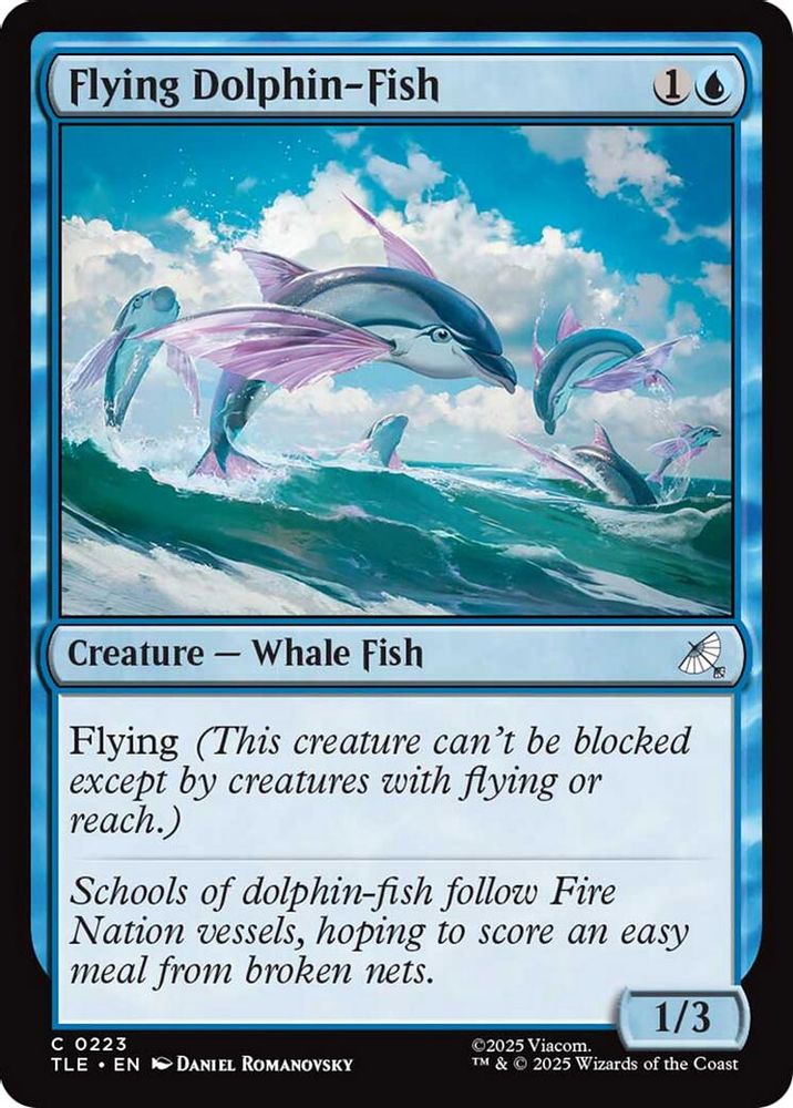 2025 Magic: The Gathering: Avatar: The Last Airbender: Eternal-Legal (TLE) - Flying Dolphin Fish (#223, Common)