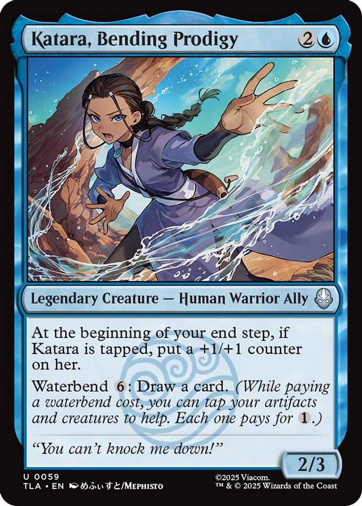2025 Magic: The Gathering: Avatar: The Last Airbender (TLA) - Katara Bending Prodigy (#59, Uncommon)