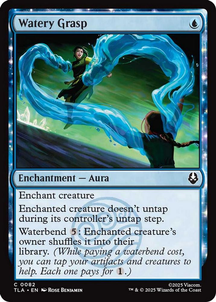 2025 Magic: The Gathering: Avatar: The Last Airbender (TLA) - Watery Grasp (#82, Common)