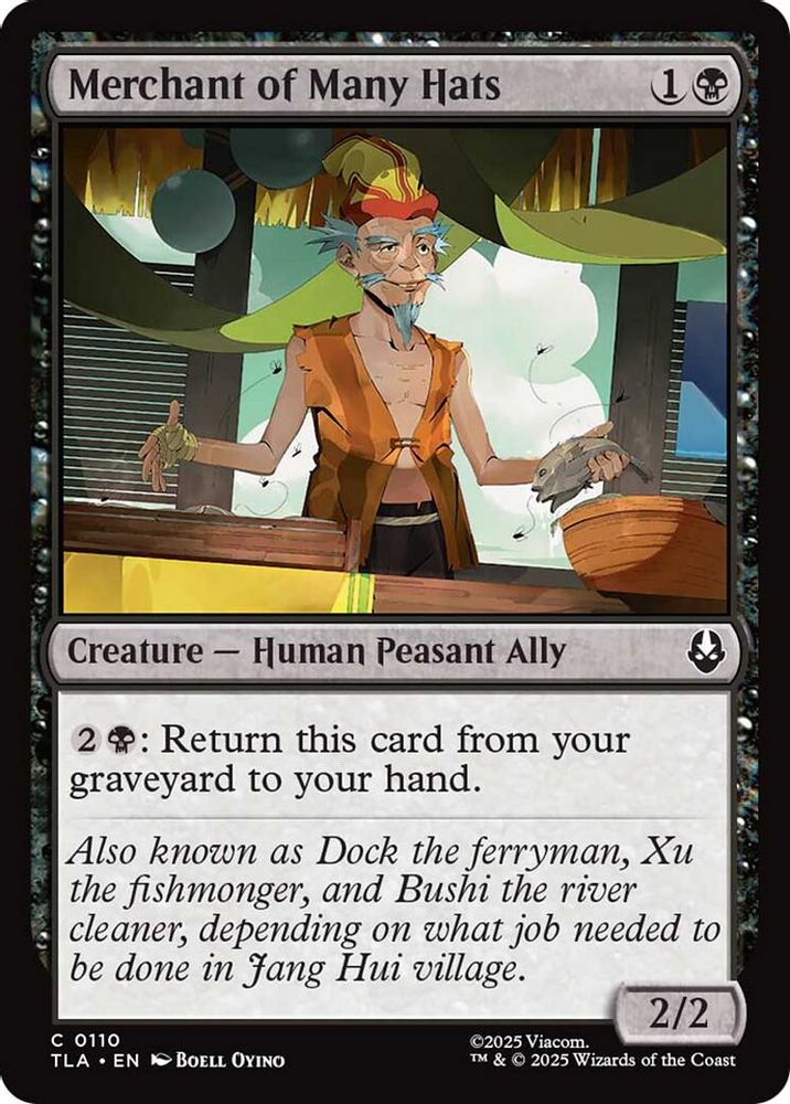 2025 Magic: The Gathering: Avatar: The Last Airbender (TLA) - Merchant of Many Hats (#110, Common) (, Near Mint)