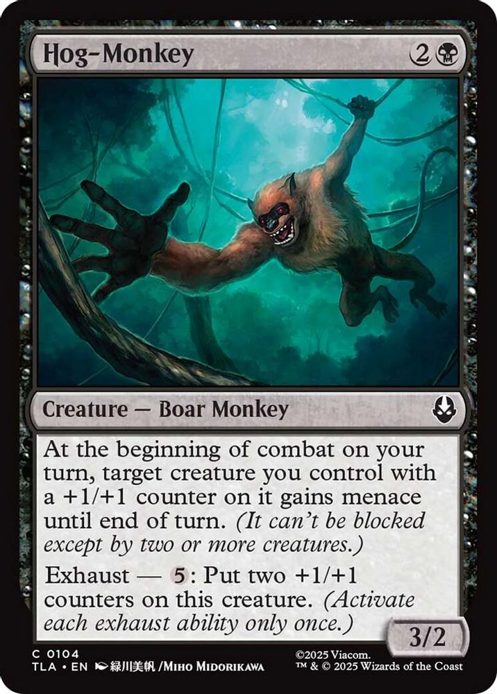 2025 Magic: The Gathering: Avatar: The Last Airbender (TLA) - Hog Monkey (#104, Common) (, Near Mint)