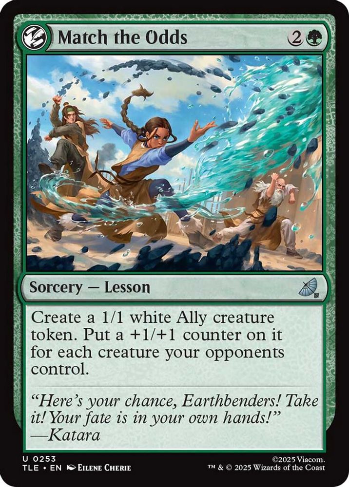 2025 Magic: The Gathering: Avatar: The Last Airbender: Eternal-Legal (TLE) - Match the Odds (#253, Uncommon) (, Near Mint)