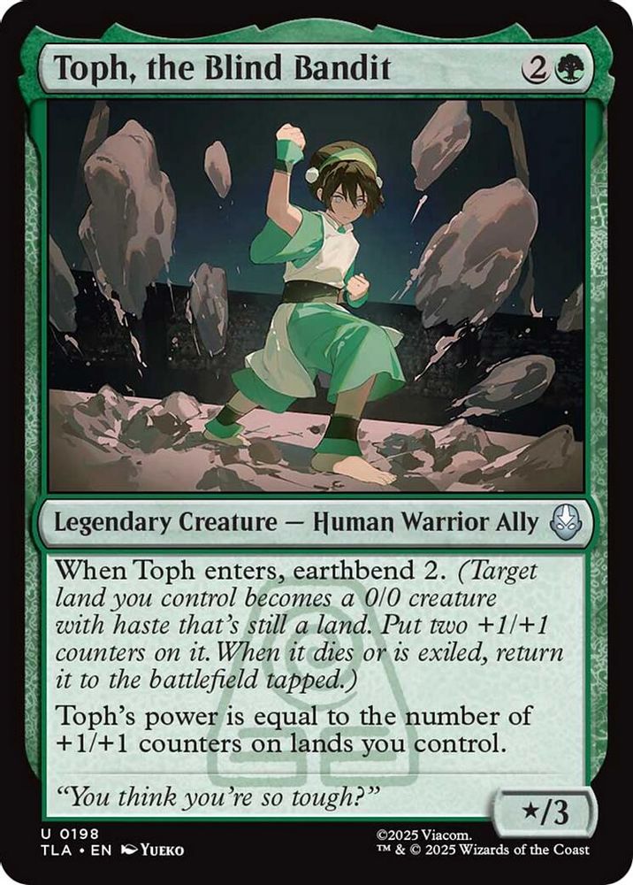 2025 Magic: The Gathering: Avatar: The Last Airbender (TLA) - Toph the Blind Bandit (#198, Uncommon) (, Near Mint)