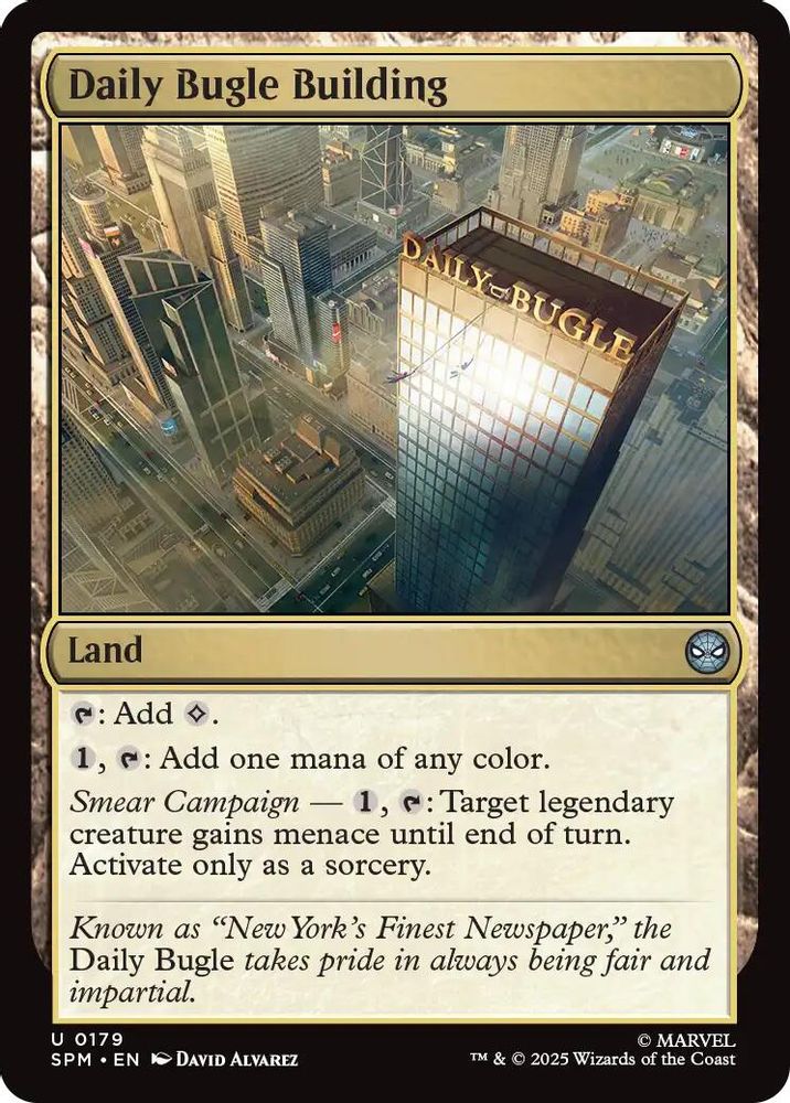 2025 Magic: The Gathering: Marvel's Spider-Man (SPM) - Daily Bugle Building (#179, Uncommon) (, Near Mint)
