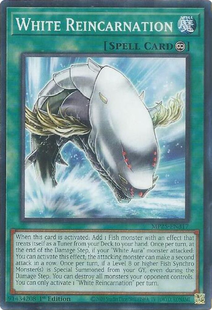 2025 YuGiOh: 2025 Mega-Pack (MP25) - White Reincarnation (#MP25-EN317, Common) (1st Edition, Near Mint)