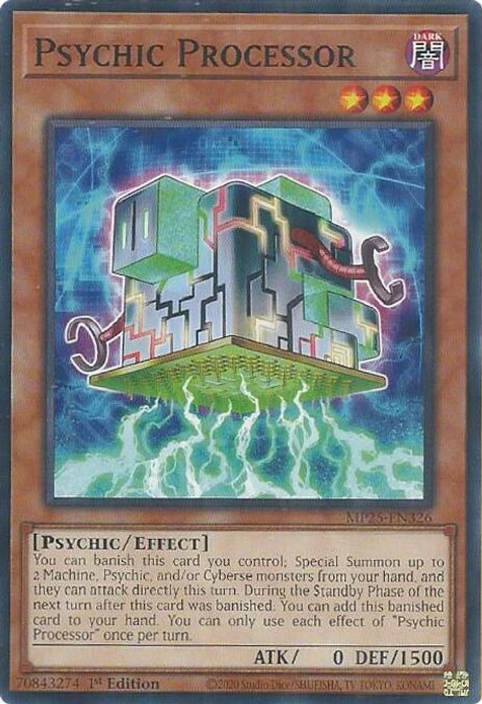2025 YuGiOh: 2025 Mega-Pack (MP25) - Psychic Processor (#MP25-EN326, Common) (1st Edition, Near Mint)
