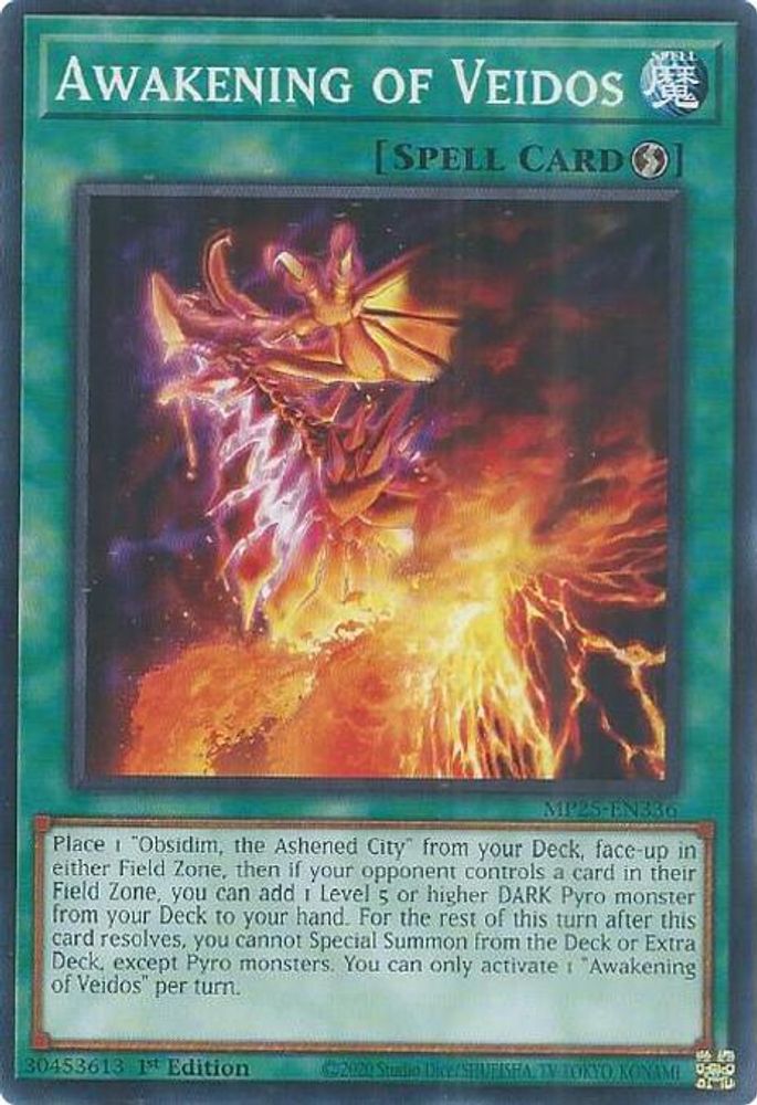 2025 YuGiOh: 2025 Mega-Pack (MP25) - Awakening of Veidos (#MP25-EN336, Common) (1st Edition, Near Mint)