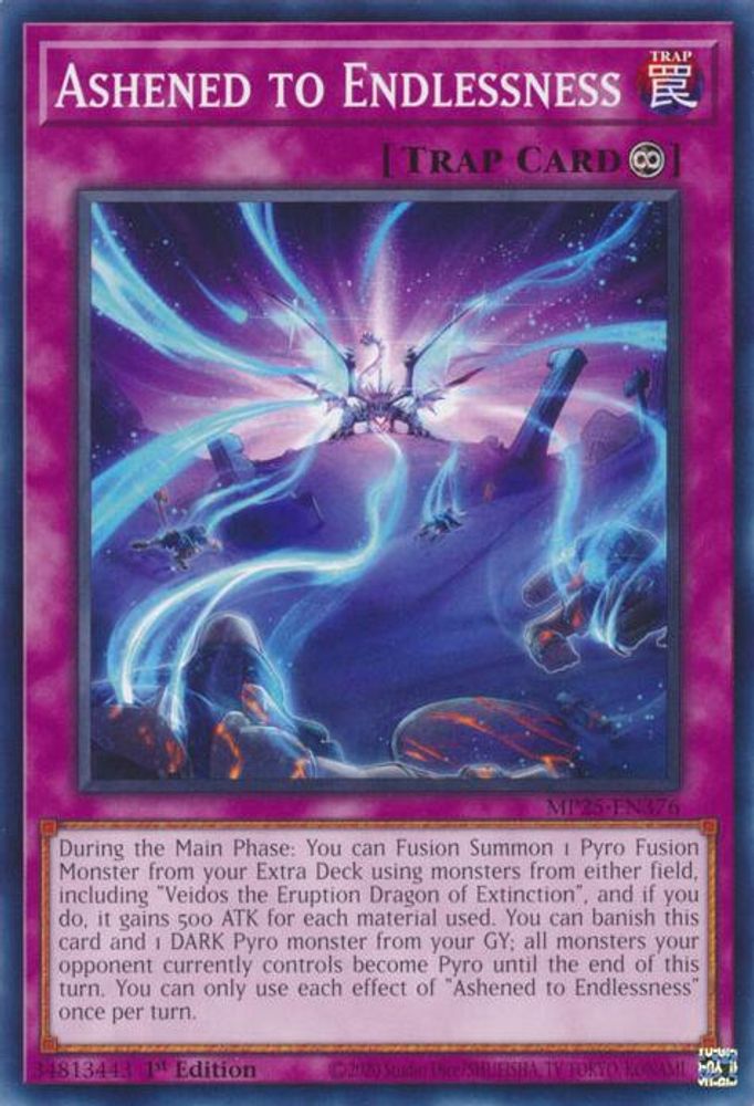 2025 YuGiOh: 2025 Mega-Pack (MP25) - Ashened to Endlessness (#MP25-EN376, Common) (1st Edition, Near Mint)