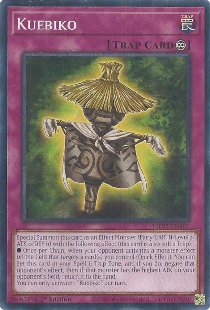 2025 YuGiOh: 2025 Mega-Pack (MP25) - Kuebiko (#MP25-EN401, Common) (1st Edition, Near Mint)